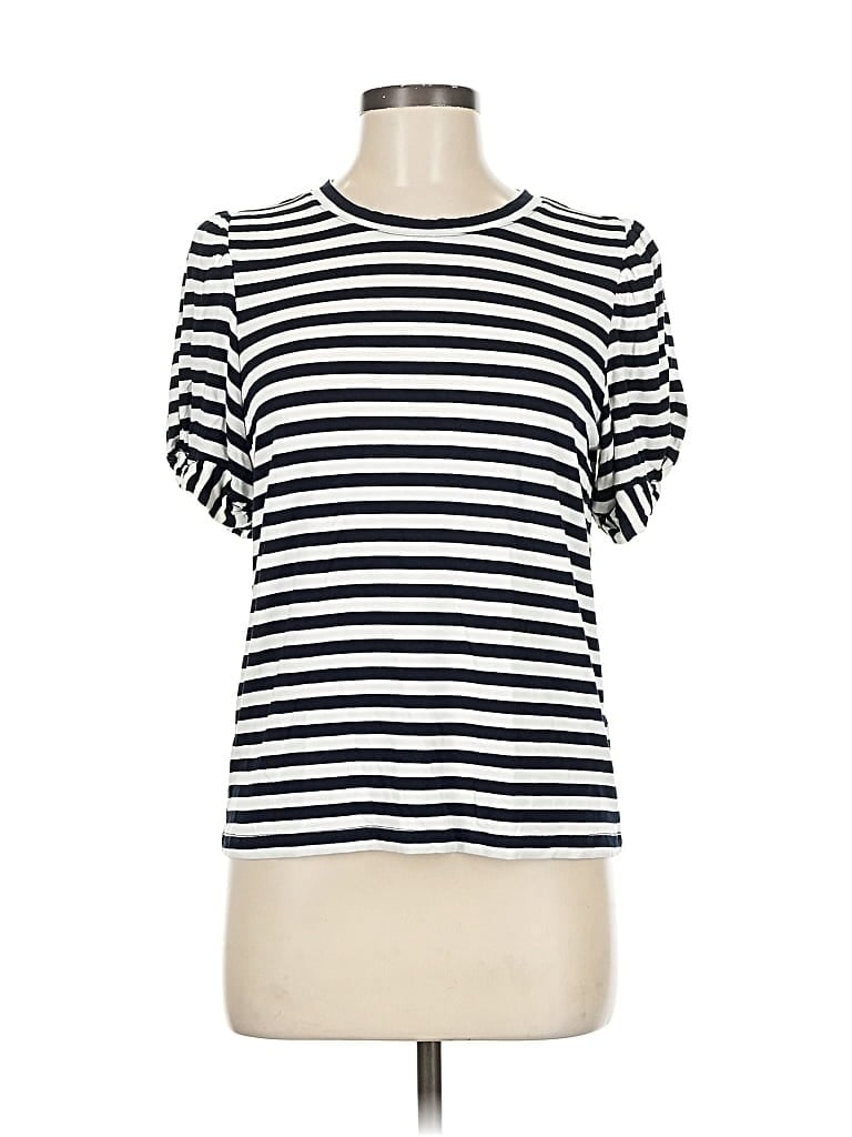 Pre-owned Tahari Short Sleeve T-shirt In White