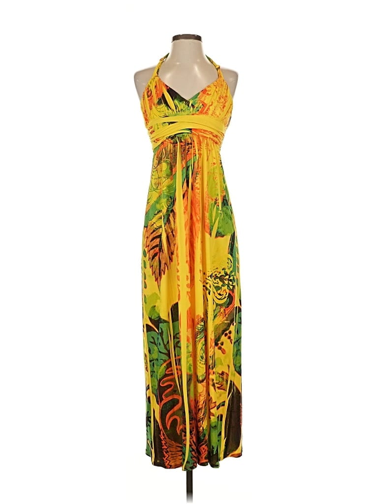 Pre-owned City Triangles Casual Dress In Yellow