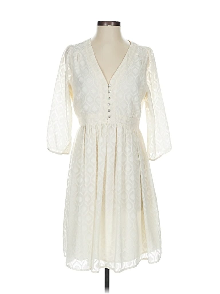 Pre-owned Skies Are Blue Casual Dress In White