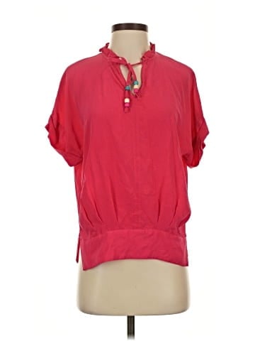 Inclán Studio Short Sleeve Silk Top (view 1)