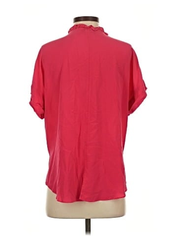Inclán Studio Short Sleeve Silk Top (view 2)