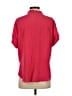 Inclán Studio 100% Silk Red Short Sleeve Silk Top Size S - photo 2