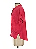 Inclán Studio 100% Silk Red Short Sleeve Silk Top Size S - photo 5
