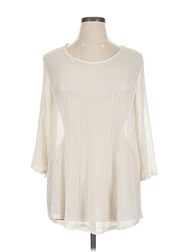 Pre-owned Jordan Taylor Pullover Sweater In White