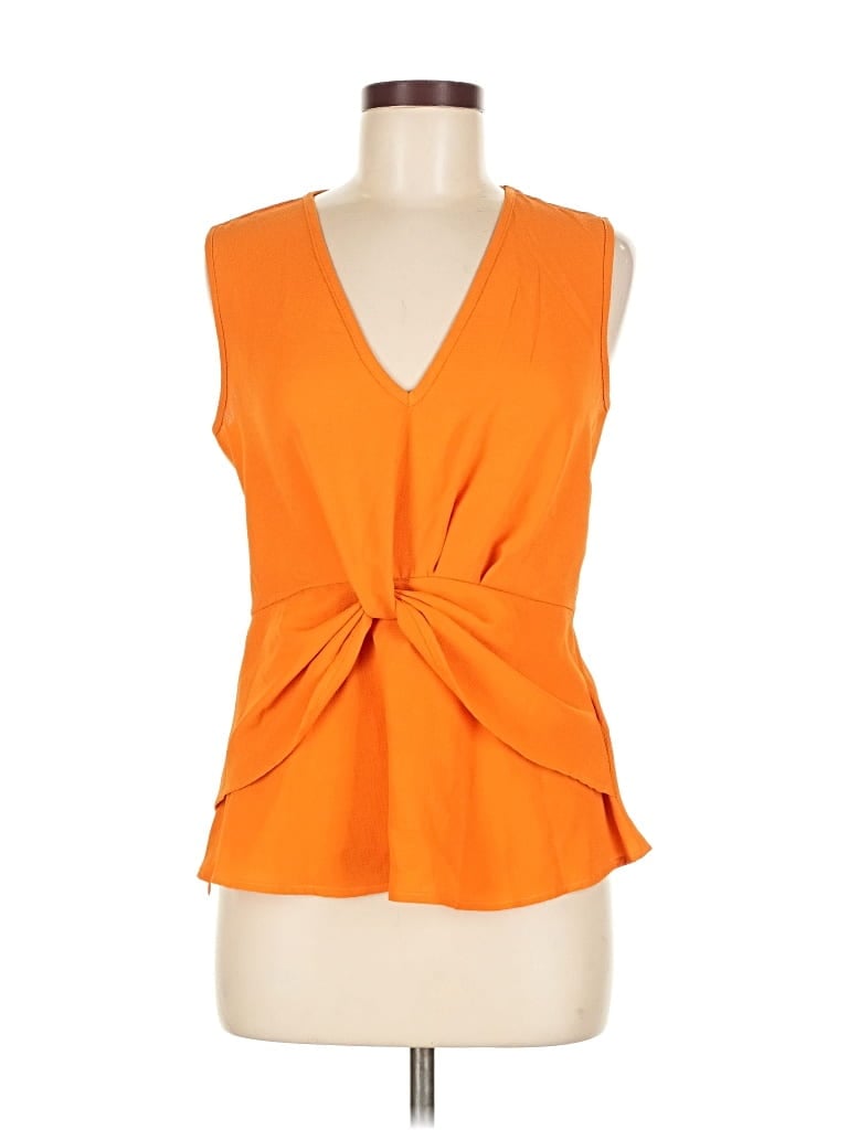 Pre-owned Shein Sleeveless Blouse In Orange
