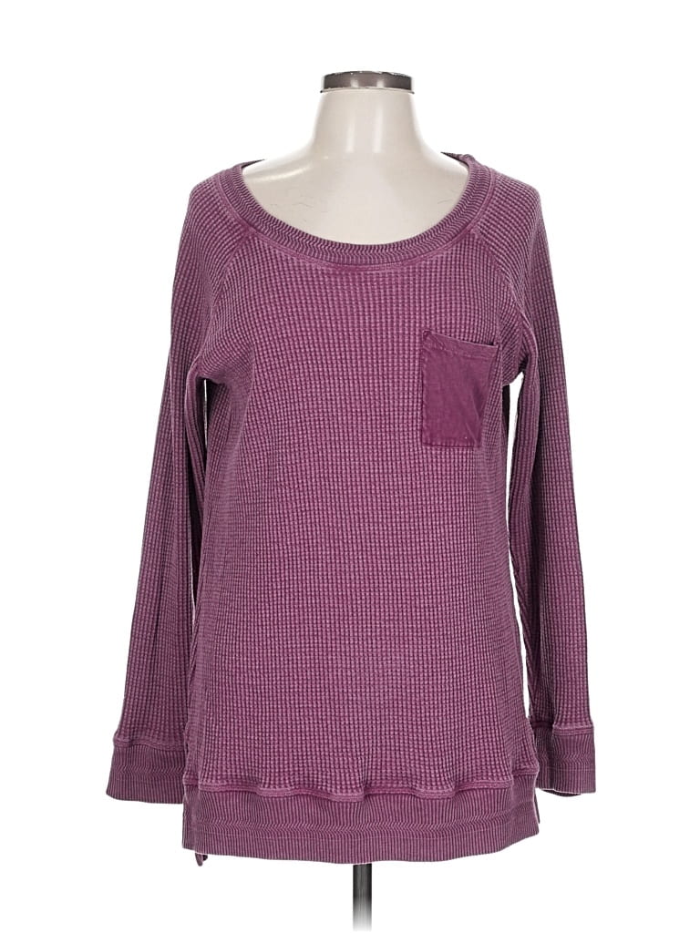 Pre-owned Soft Surroundings Pullover Sweater In Purple
