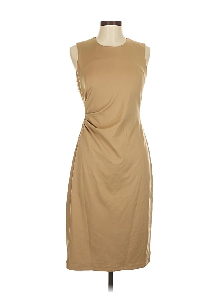 Pre-owned Calvin Klein Casual Dress In Brown