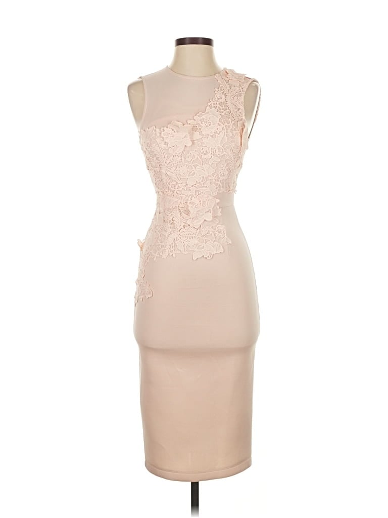 Pre-owned Asos Design Cocktail Dress In Brown