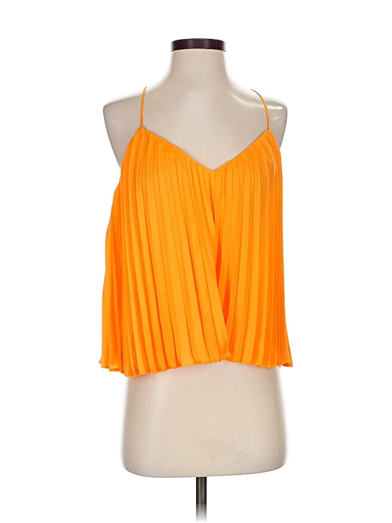 Pre-owned Express Tank Top Orange Halter Neckline Tops