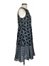 Ann Taylor LOFT 100% Polyester Graphic Teal Cocktail Dress Size 4 - photo 4