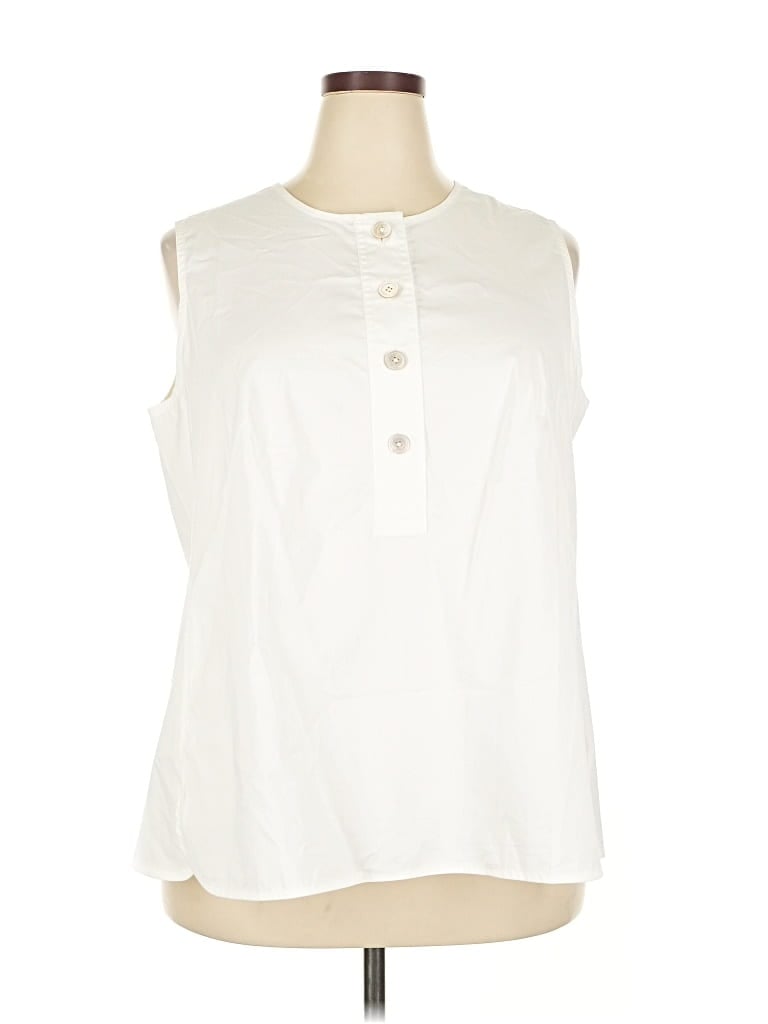 Jjill Sleeveless Blouse In White