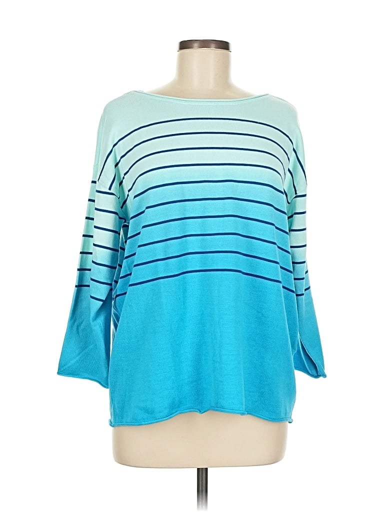 Pre-owned Isaac Mizrahi Live Pullover Sweater In Blue