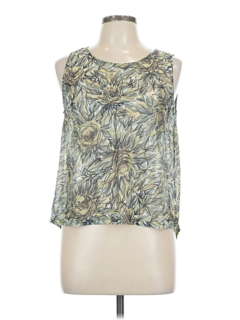 Pre-owned Molly Bracken Sleeveless Blouse In Green