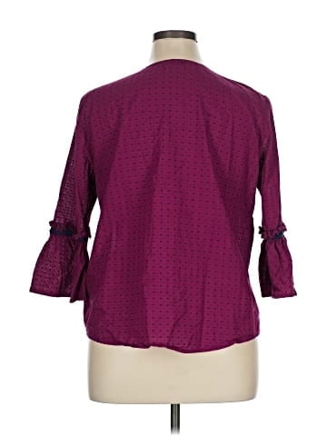 IZOD 3/4 Sleeve Blouse (view 2)