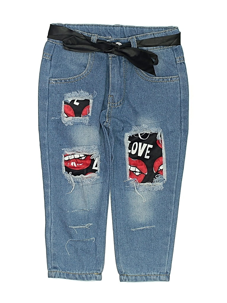 Pre-owned Unbranded Kids' Jeans In Blue