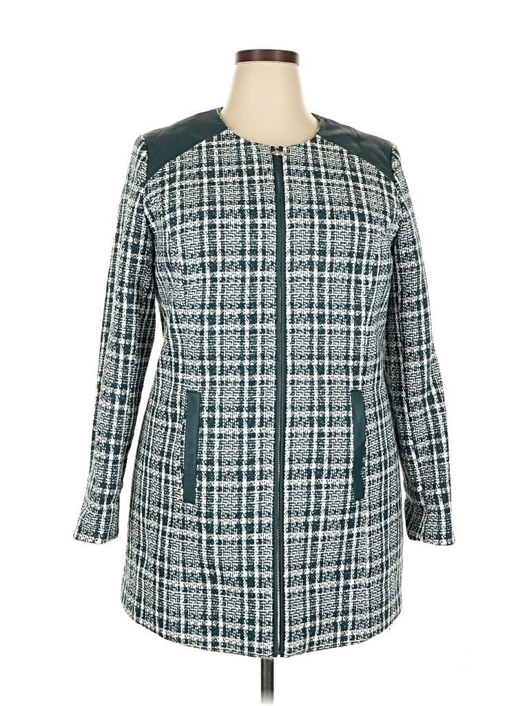 Pre-owned Dennis By Dennis Basso Coat In Blue