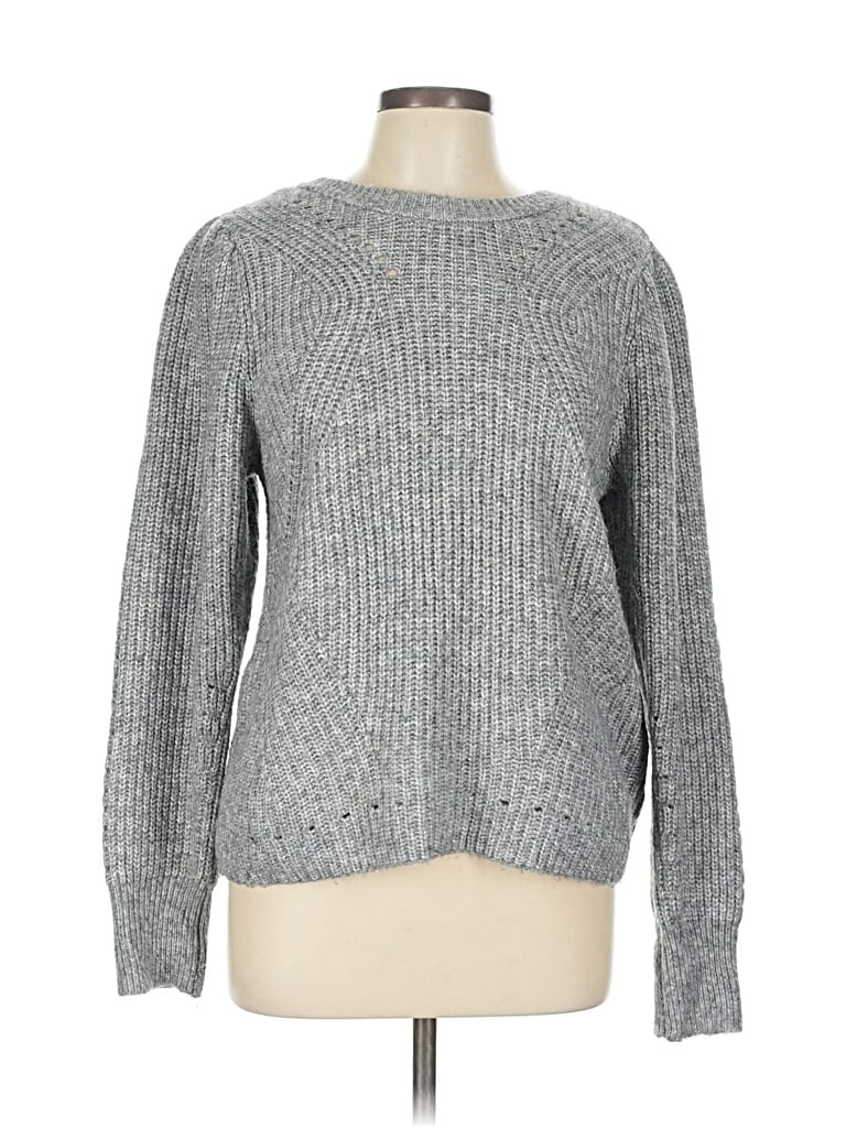 Pre-owned Worthington Pullover Sweater In Silver