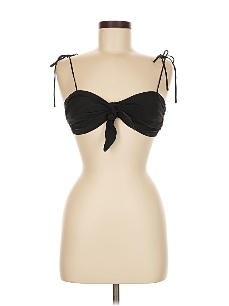 Pre-owned Adika Tank Top Black Strapless Neckline Tops