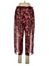 Josie 100% Polyester Paisley Red Casual Pants Size L - photo 2