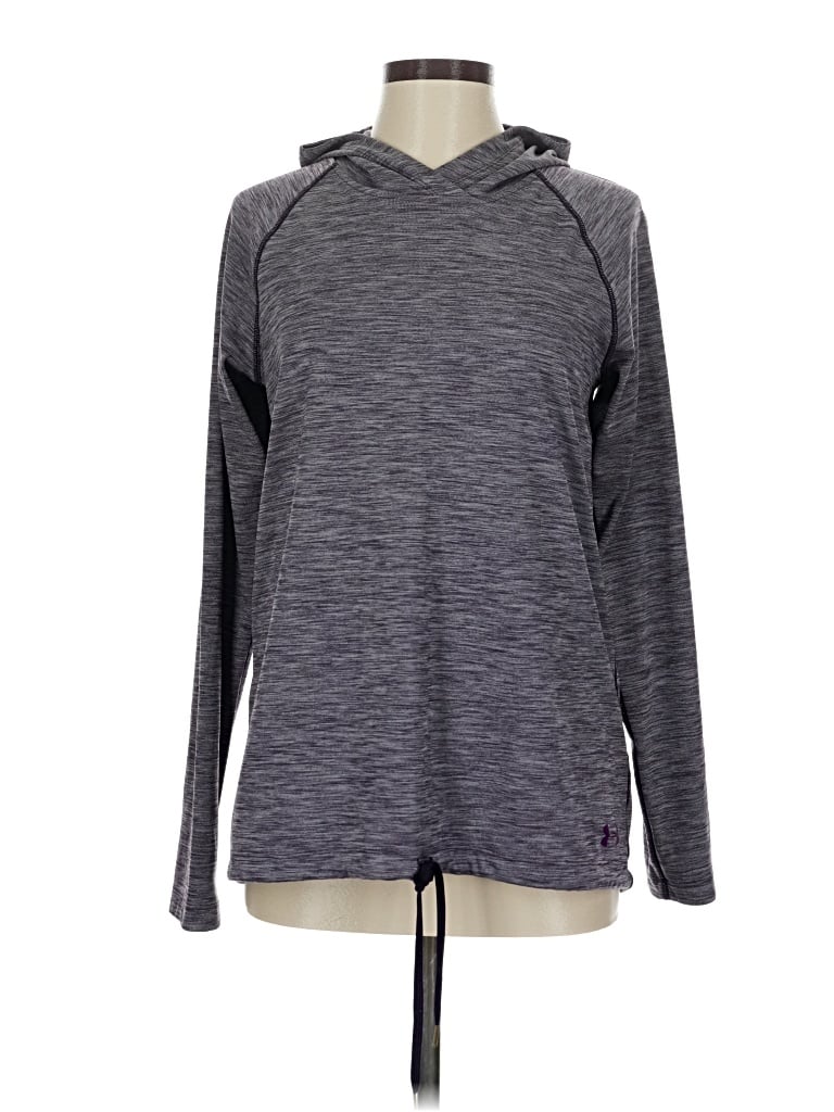 Pre-owned Under Armour Pullover Hoodie In Gray
