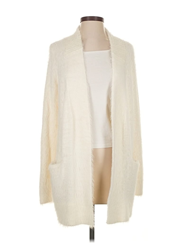 Pre-owned Banana Republic Cardigan Sweater In White