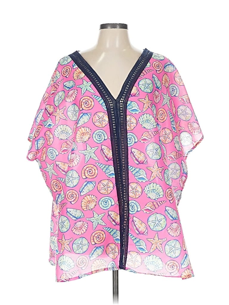 Pre-owned Simply Southern Kimono In Pink