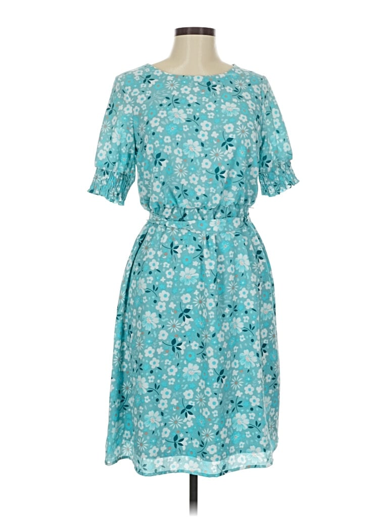 Pre-owned Ny Collection Casual Dress In Blue