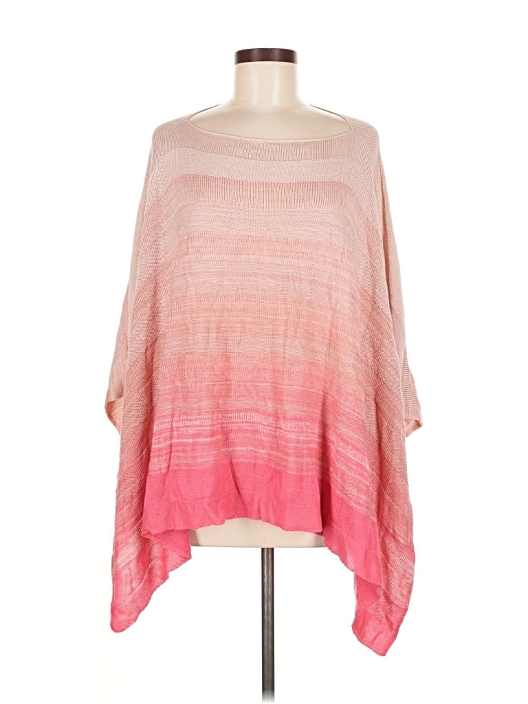 Pre-owned New York And Company Poncho In Pink