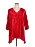 Caroline Rose Red 3/4 Sleeve Blouse Size XL - photo 1