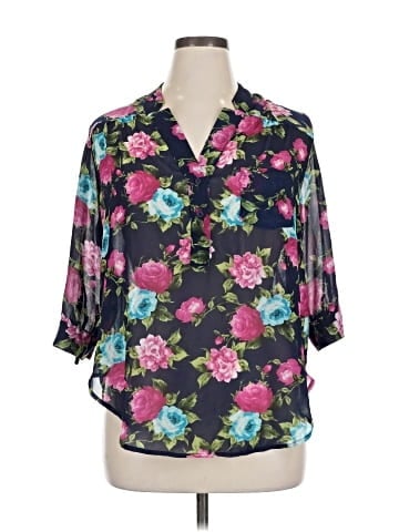 Dna Couture 3/4 Sleeve Blouse (view 1)