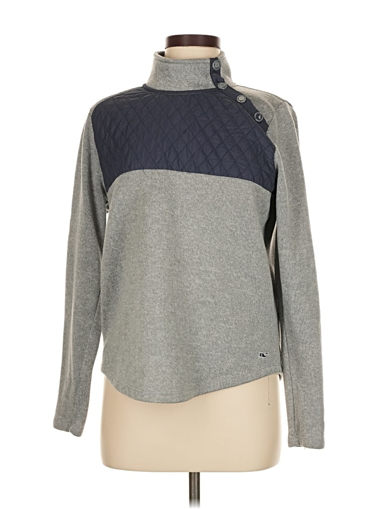 Pre-owned Vineyard Vines Turtleneck Sweater In Gray