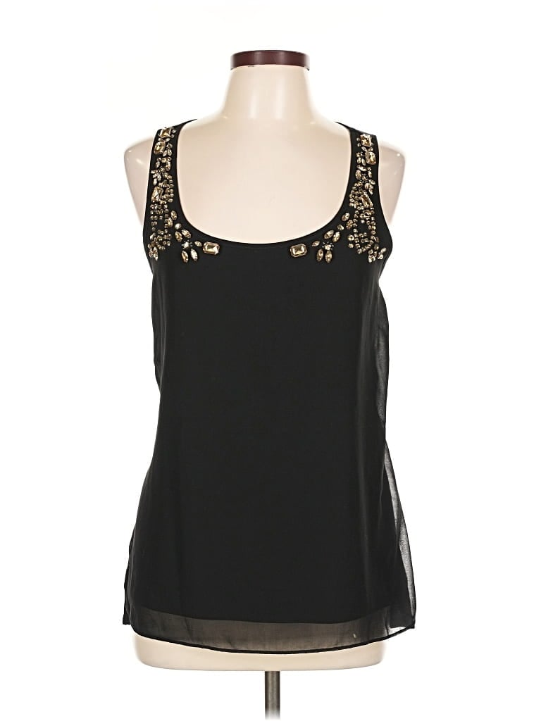 Pre-owned Express Sleeveless Blouse In Black