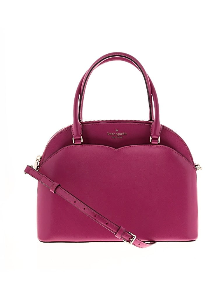 Pre-owned Kate Spade New York Leather Satchel In Pink