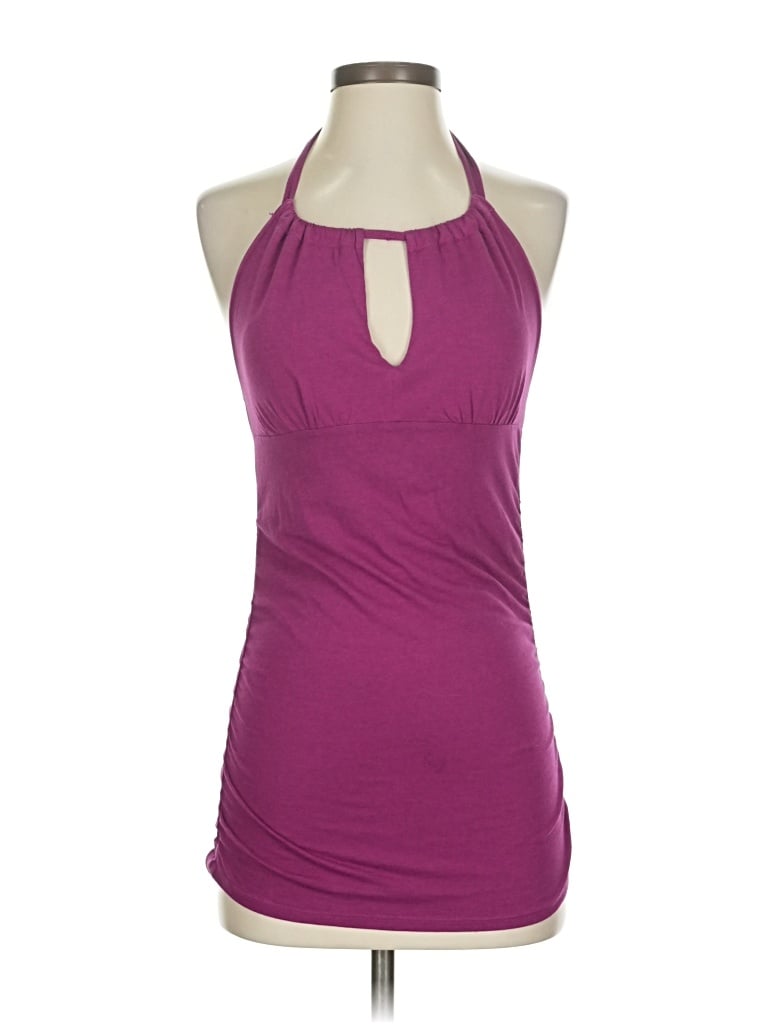 Pre-owned Vs Bra Tops Sleeveless Top Purple Halter Neckline Tops