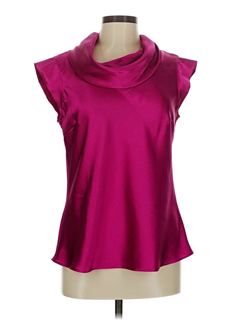 Pre-owned Banana Republic Factory Store Sleeveless Blouse In Burgundy