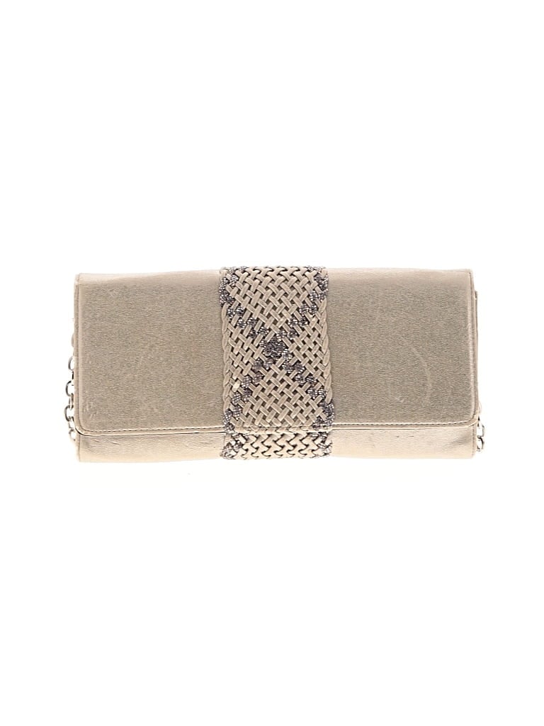 Pre-owned White House Black Market Clutch In Gold