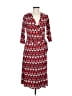 Bisou Bisou Print Red Casual Dress Size 6 - photo 1
