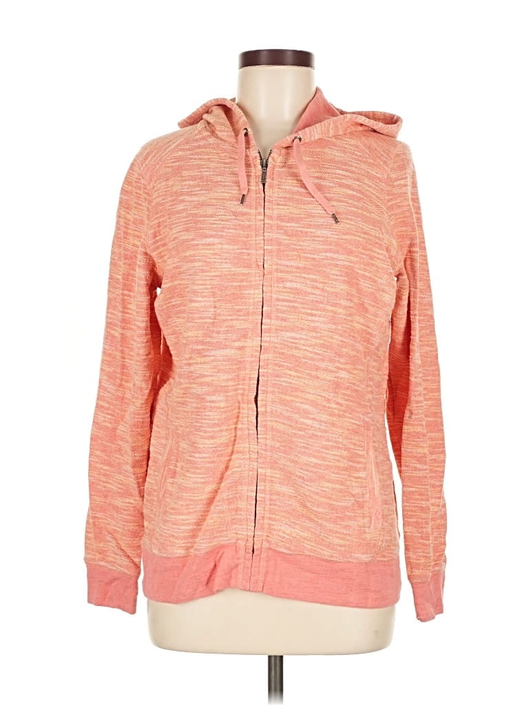 Pre-owned L.l.bean Zip Up Hoodie In Pink