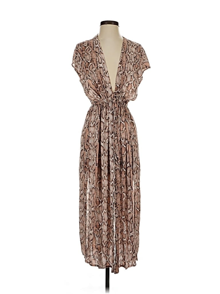 Pre-owned Kona Sol Casual Dress In Brown