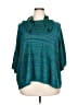 Catherines 100% Acrylic Teal Poncho Size 3XWP - photo 1