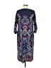 Chico's Paisley Blue Casual Dress Size Med (1) - photo 2