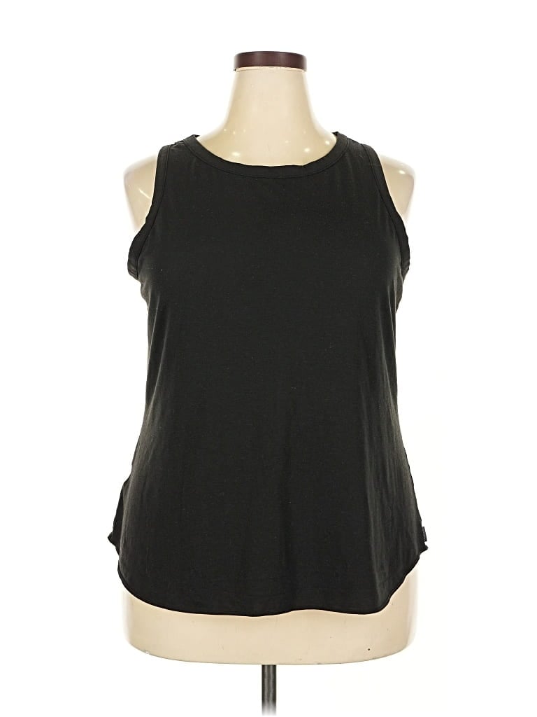 Pre-owned Eddie Bauer Sleeveless T-shirt In Black