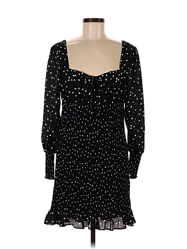Pre-owned Row A Casual Dress In Black