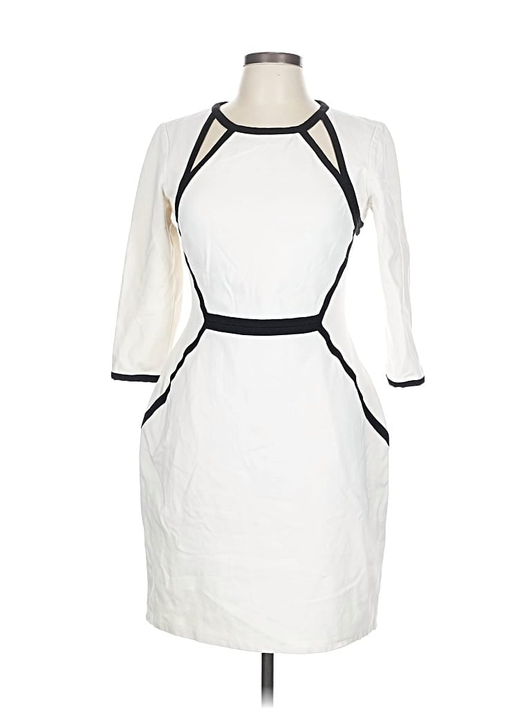 Pre-owned Br Standard Cocktail Dress In White