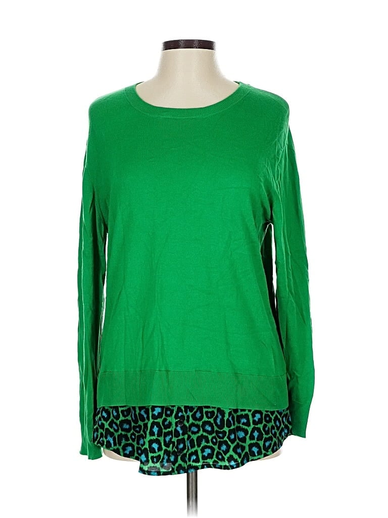 Pre-owned Michael Michael Kors Pullover Sweater In Green