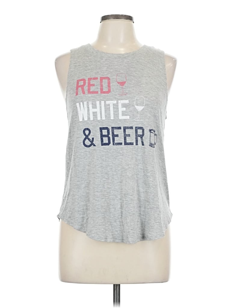 Pre-owned Grayson Threads Sleeveless T-shirt In Silver