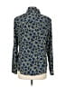 MICHAEL Michael Kors 100% Polyester Floral Blue Long Sleeve Blouse Size L - photo 2