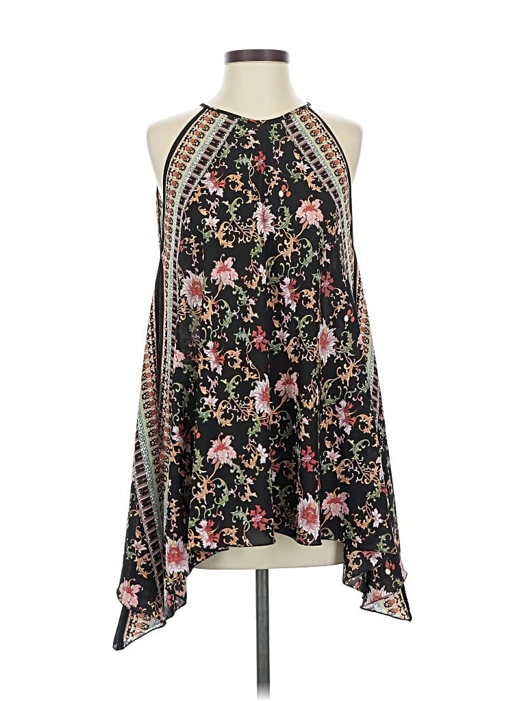 Pre-owned Max Studio Sleeveless Blouse In Black