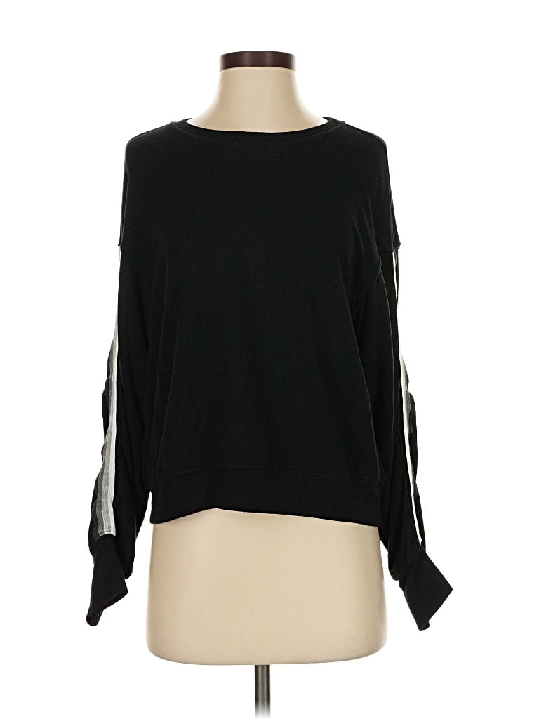 Pre-owned Michael Stars 3/4 Sleeve T-shirt In Black