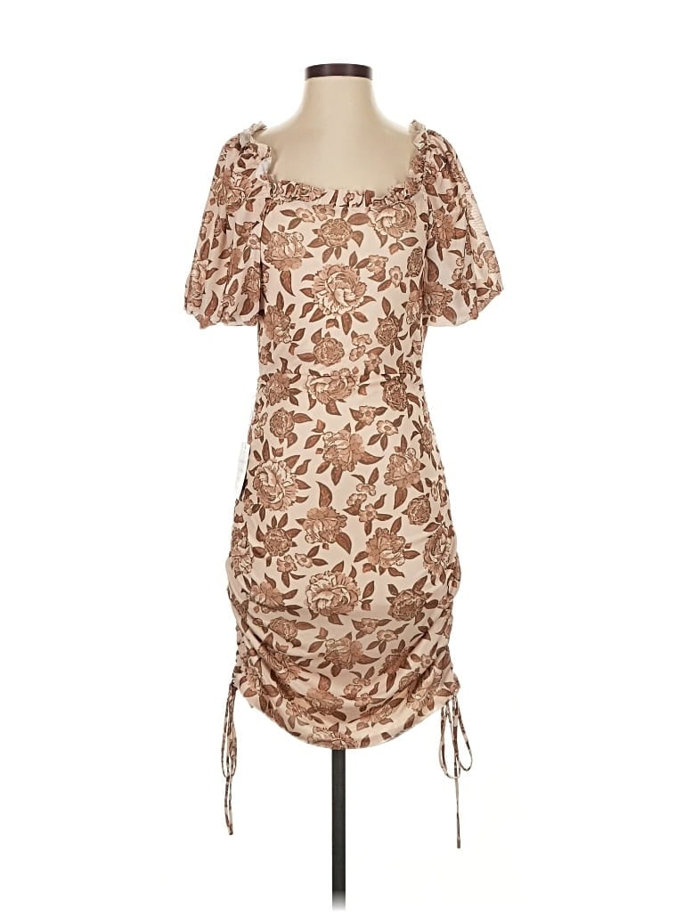 Pre-owned Mia Joy Cocktail Dress In Brown